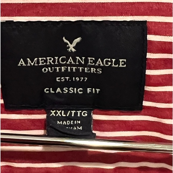 AMERICAN EAGLE men long sleeve button down shirt/size XXL - Picture 6 of 7